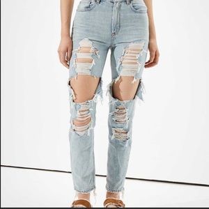 American Eagle Mom Ripped Jeans